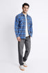 The Oversized Blue Flannel Shirt